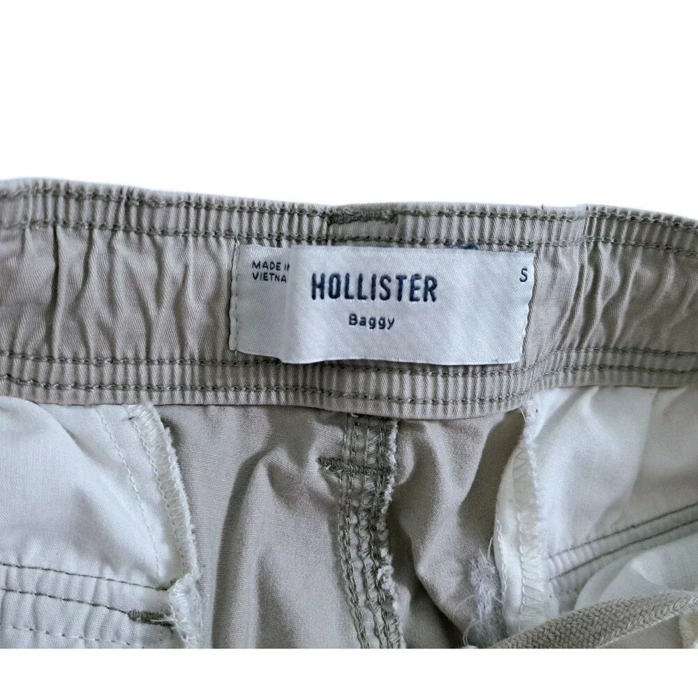 Holliister Baggy Cargo Pants Men's Small Khaki Utility Trail Hike Work Y2K